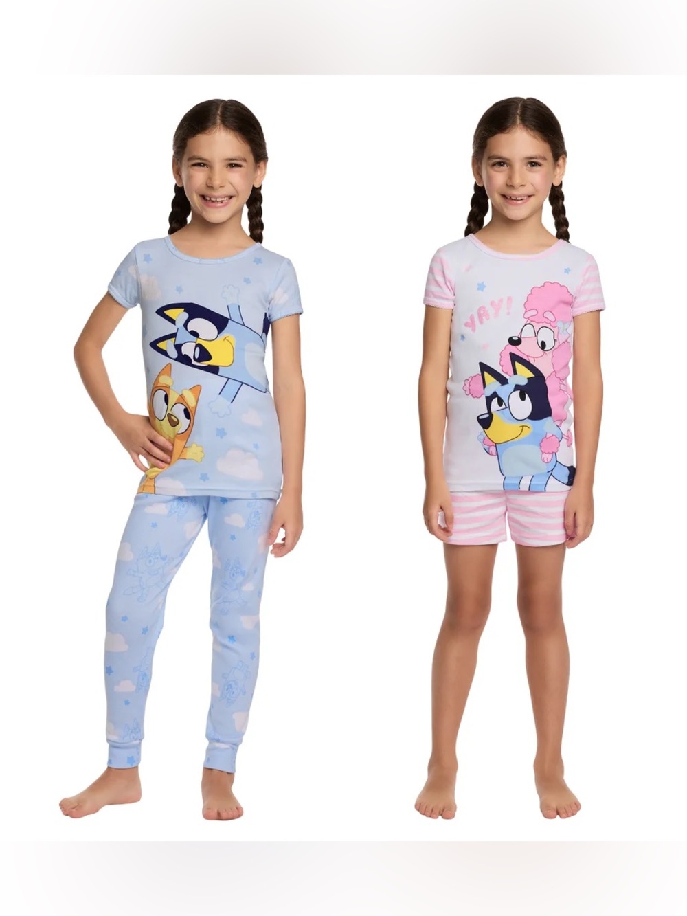 NWT Disney Bluey Girls Pajama 4-piece set, 6